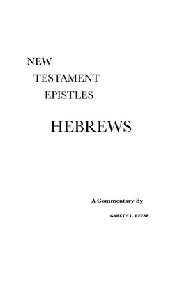 Imagen de portada para Hebrews