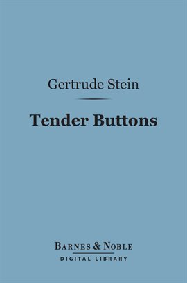 Cover image for Tender Buttons