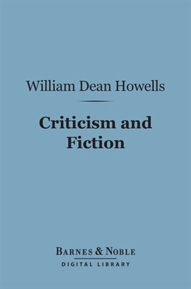 Cover image for Criticism and Fiction