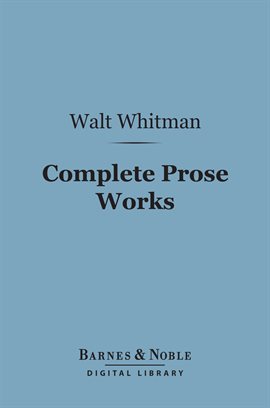 Cover image for Complete Prose Works