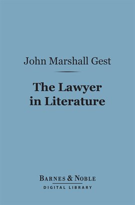 Cover image for The Lawyer in Literature