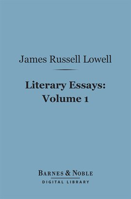 Cover image for Literary Essays, Volume 1