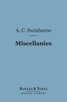 Cover image for Miscellanies