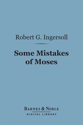 Cover image for Some Mistakes of Moses