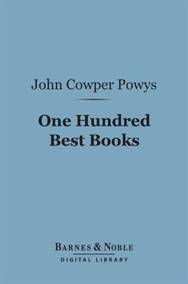 Cover image for One Hundred Best Books