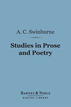 Cover image for Studies in Prose and Poetry