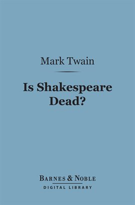 Cover image for Is Shakespeare Dead?