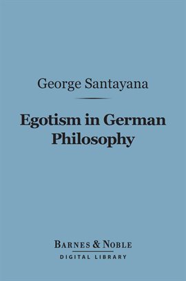 Cover image for Egotism in German Philosophy