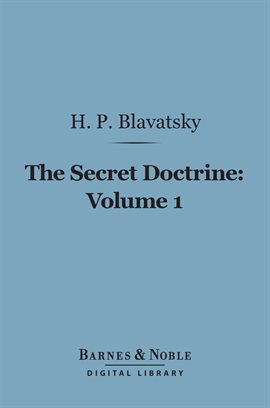 Cover image for The Secret Doctrine, Volume 1