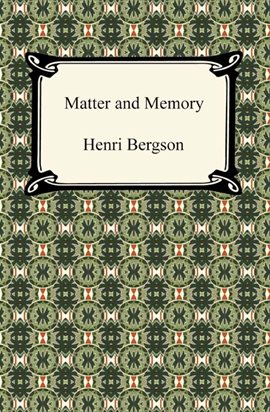 Cover image for Matter and Memory