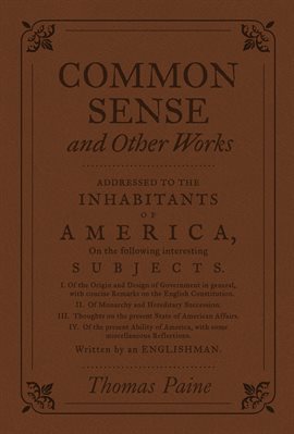 Cover image for Common Sense and Other Works