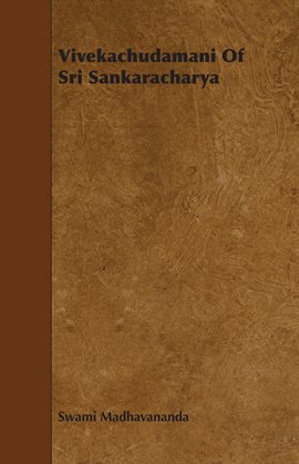Imagen de portada para Vivekachudamani Of Sri Sankaracharya