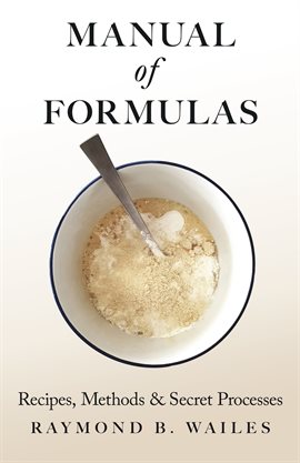 Umschlagbild für Manual of Formulas