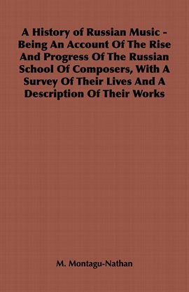 Cover image for A History of Russian Music