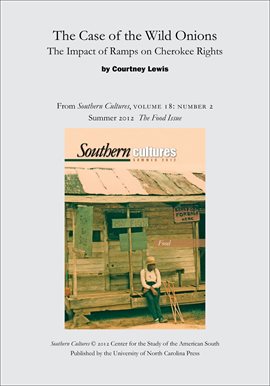 Cover image for The Case of the Wild Onions: The Impact of Ramps on Cherokee Rights