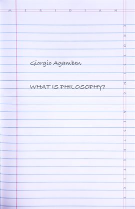 Cover image for What Is Philosophy?