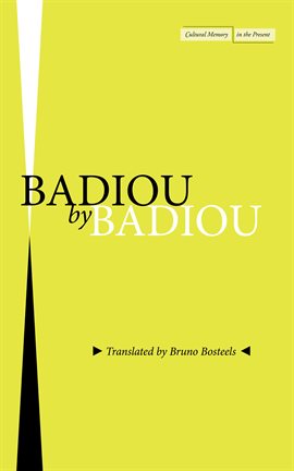 Cover image for Badiou by Badiou