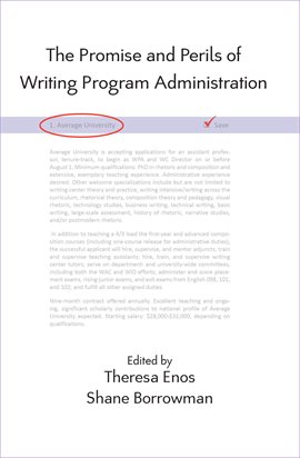 Cover image for The Promise and Perils of Writing Program Administration