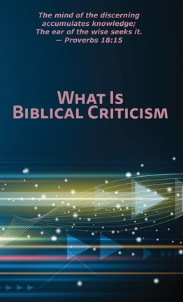 Cover image for What Is Biblical Criticism?