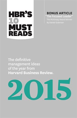 Imagen de portada para HBR's 10 Must Reads 2015