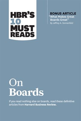 Cover image for HBR's 10 Must Reads on Boards