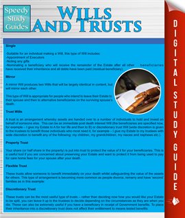 Cover image for Wills And Trusts