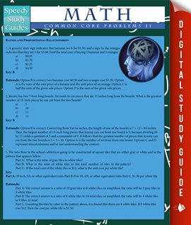 Imagen de portada para Math Common Core Problems Il