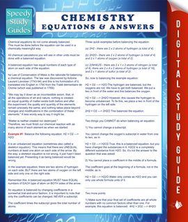 Umschlagbild für Chemistry Equations & Answers