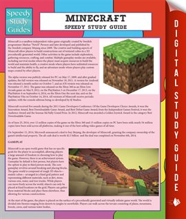 Cover image for Minecraft Speedy Study Guide