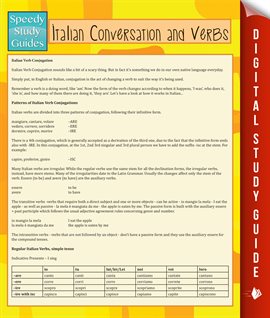 Cover image for Italian Conversation and Verbs