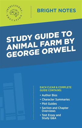 Cover image for Study Guide to Animal Farm by George Orwell