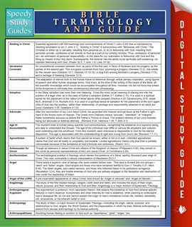 Cover image for Bible Terminology And Guide