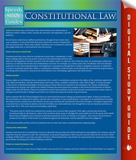 Cover image for Constitutional Law
