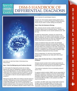 Cover image for DSM-5 Handbook Of Differential Diagnosis