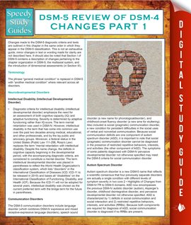 Cover image for DSM-5 Review of DSM-4 Changes Part I