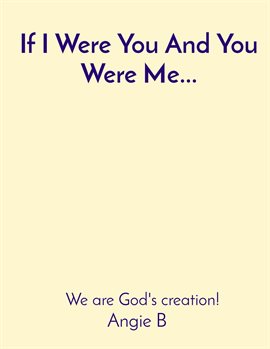 Cover image for If I Were You And You Were Me