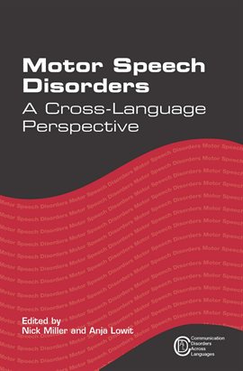 Cover image for Motor Speech Disorders