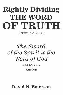 Cover image for Rightly Dividing the Word of Truth