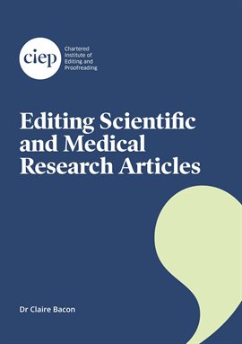 Cover image for Editing Scientific and Medical Research Articles