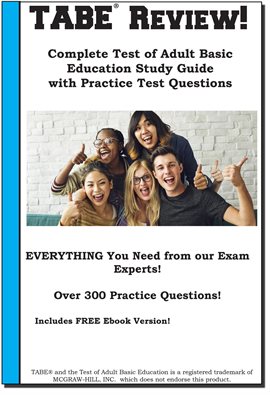 Cover image for TABE Review! Complete Test of Adult Basic Education Study Guide with Practice Test Questions