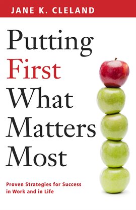 Cover image for Putting First What Matters Most