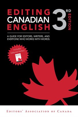 Cover image for Editing Canadian English