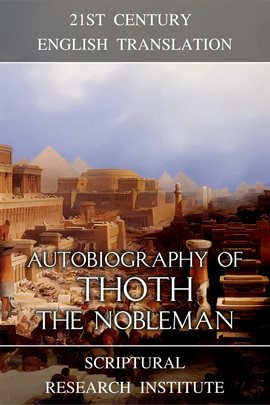 Cover image for Autobiography of Thoth the Nobleman