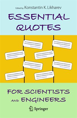 Cover image for Essential Quotes for Scientists and Engineers