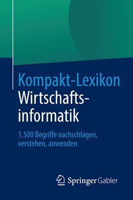 Cover image for Kompakt-Lexikon Wirtschaftsinformatik