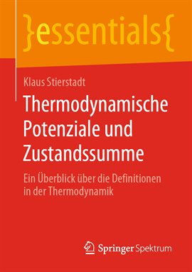 Imagen de portada para Thermodynamische Potenziale Und Zustandssumme