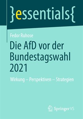 Cover image for Die Afd Vor Der Bundestagswahl 2021