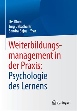 Cover image for Weiterbildungsmanagement in der Praxis: Psychologie des Lernens