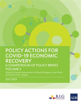 Cover image for Policy Actions for COVID-19 Economic Recovery, Volume 2
