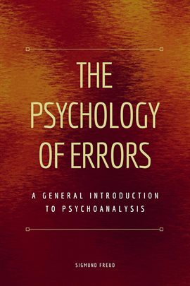 Cover image for The Psychology of Errors